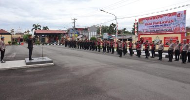 Kapolresta Deli Serdang Pimpin Upacara Peringatan Hari Pahlawan Nasional