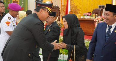 Kapolres Langkat Hadiri Rapat Paripurna Pelantikan Pimpinan DPRD