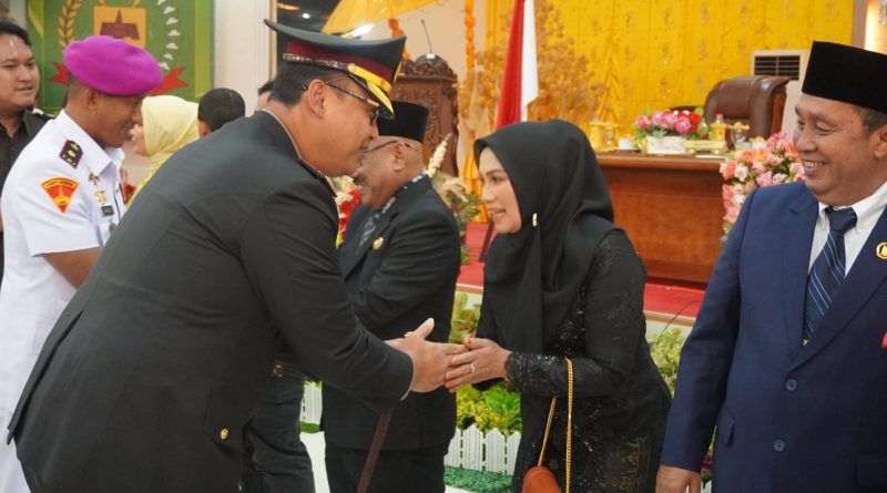 Kapolres Langkat Hadiri Rapat Paripurna Pelantikan Pimpinan DPRD