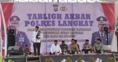 Cooling System Pilkada 2024 Polres Langkat Gelar Tabligh Akbar Wujudkan Pilkada Aman dan Damai