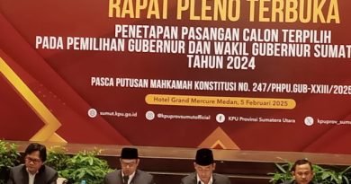 Melalui Rapat Pleno Terbuka, KPU Sumut Tetapkan Bobby Nasution – Surya Paslon Terpilih Gubernur dan Wakil Gubernur Sumut