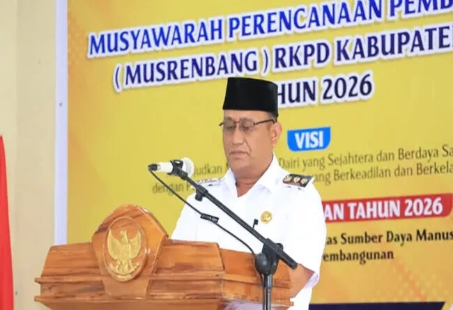 Wakil Bupati Dairi Buka Musrenbang RKPD 2026: Arahkan Fokus ke Enam Isu Strategis