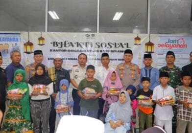 Kantor Imigrasi Kelas II TPI Belawan Santuni 100 Anak Yatim