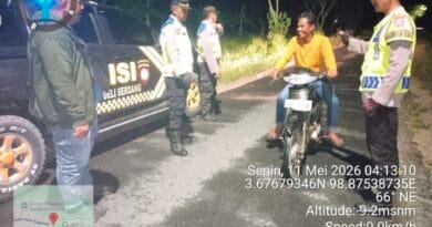 Patroli Blue Light Polresta Deli Serdang Sisir Jalur Rawan Kriminalitas