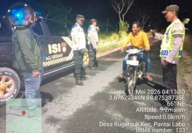 Patroli Blue Light Polresta Deli Serdang Sisir Jalur Rawan Kriminalitas