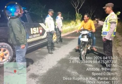 Patroli Blue Light Polresta Deli Serdang Sisir Jalur Rawan Kriminalitas