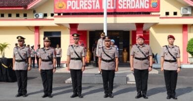 Kapolresta Deli Serdang Pimpin Sertijab Kasat Reskrim dan Dua Kapolsek