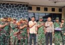 Koramil 1903 Darangdan Beri Ucapan Selamat HUT Bhayangkara ke-80 Kepada 2-Polsek