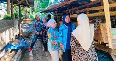 Camat Darangdan Lakukan Monitoring Program Ketahanan Pangan Budidaya Ternak Domba