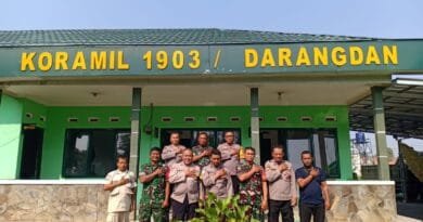 Perkuat Sinergitas TNI-POLRI, Kapolsek Darangdan Silaturahmi ke Koramil 1903 Darangdan Demi Pelayanan Terbaik Untuk Masyarakat