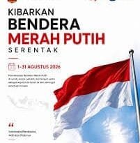 Sambut HUT RI Ke-81, Camat Darangdan Ajak Masyarakat Kibarkan Merah Putih Sepanjang Agustus