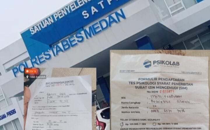 Biaya Tes Psikologi Perpanjangan SIM C di Medan Dikeluhkan, Warga Sebut Capai Rp100 Ribu