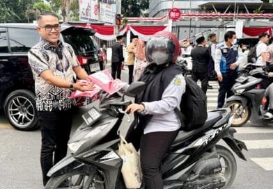 Pemko Medan Dan PWPM Kibarkan Semangat Merah Putih di Jalanan Kota