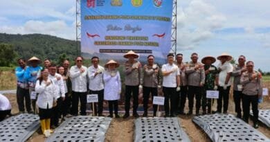 Polri Dukung Swasembada Pangan, Polresta Deli Serdang Ikut Laksanakan Penanaman Bawang Putih Serentak Di 17 Provinsi