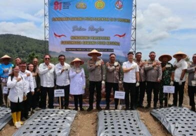 Polri Dukung Swasembada Pangan, Polresta Deli Serdang Ikut Laksanakan Penanaman Bawang Putih Serentak Di 17 Provinsi