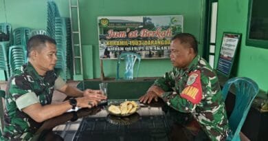 Jaga Solidaritas Dan Pererat Silaturahmi, Kasdim 0619/Purwakarta Kunjungi Koramil Darangdan