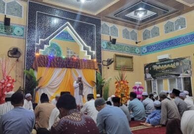 Jajaran Pengurus 45-Yatim Gelar Gema Sholawat dan Santunan Anak Yatim Dalam Peringatan Maulid Nabi Muhammad.SAW