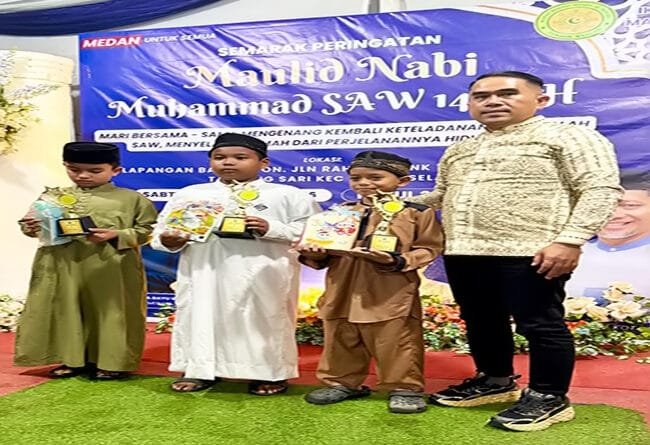 Maulid Nabi di Pondok Batuan, Pemko Medan Ajak Remaja Masjid Lahirkan Generasi Berakhlak